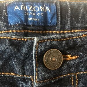 Arizona Straight Skinny Fit Boys Denim Jeans Size 14